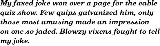 Oxtail Bold Italic OT