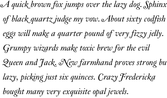 Aquamarine Swash Italic OT