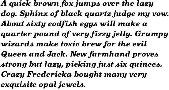 Oxtail Black Italic OT