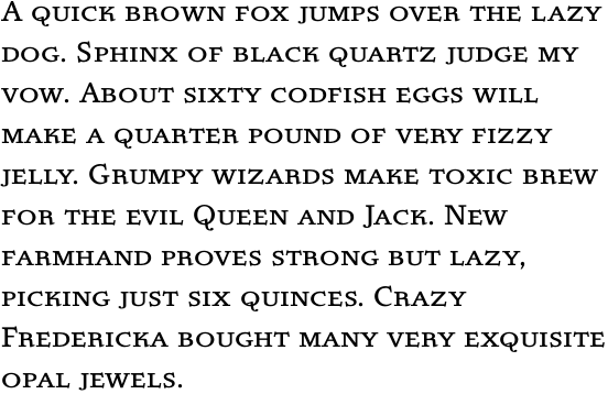 Luminance Smallcaps OT