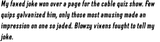 Graficz Condensed Bold Oblique OT