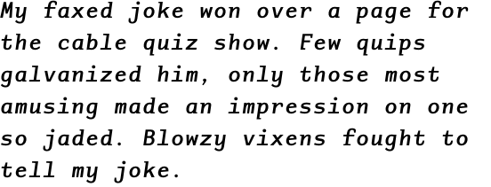 Adaptive Mono Bold Oblique OT