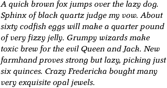 Luminance Italic OT