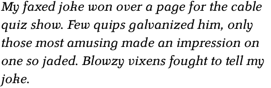 Luminance Italic OT