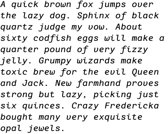 Blackbox Mono Sans Bold Italic OT