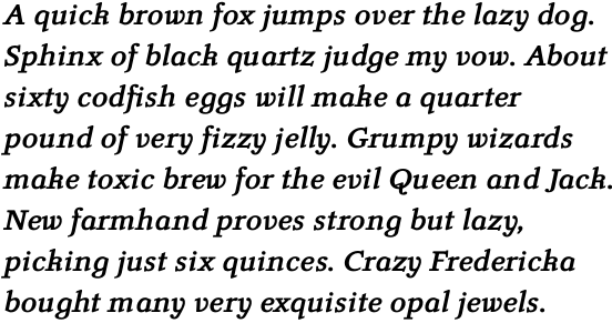 Luminance Bold Italic OT