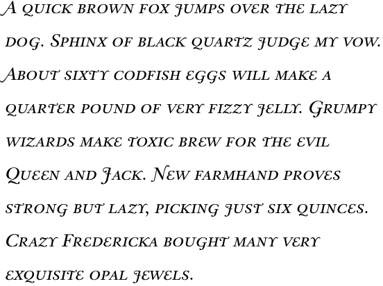Aquamarine Smallercaps Italic OT