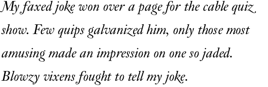 Aquamarine Titling Italic OT