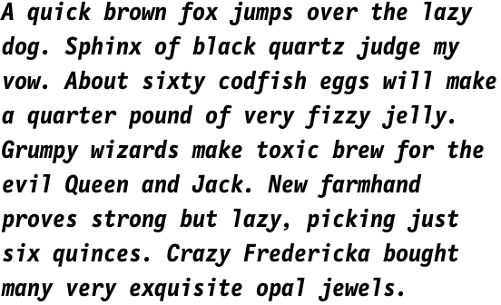 FF Letter Gothic Mono OT Bold Italic