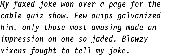 FF Letter Gothic Mono OT Regular Italic
