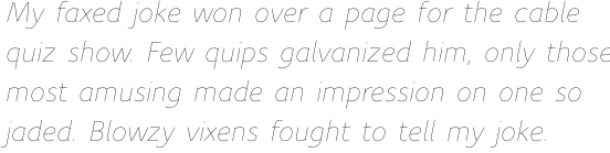 FF Speak OT Light Italic