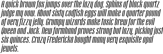Bravo ND Condensed Italic OT