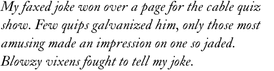 LTC Caslon Long Italic Pro