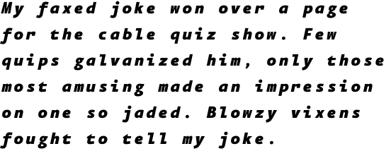 FF Eureka Mono OT Black Italic