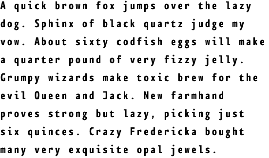 FF Eureka Mono OT Condensed Bold