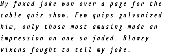 FF Eureka Mono OT Condensed Medium Italic