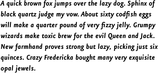 FF Eureka Sans OT Bold Italic