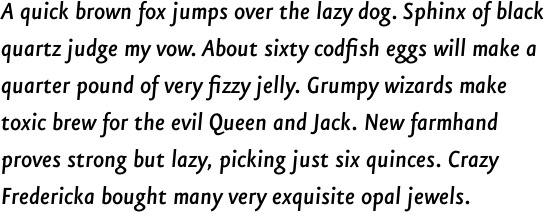 FF Eureka Sans OT Medium Italic