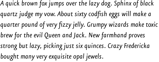 FF Eureka Sans OT Regular Italic