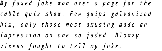 FF Eureka Mono Pro Condensed Regular Italic