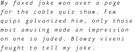 FF Eureka Mono Pro Light Italic