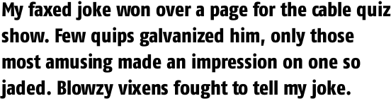 FF Fago Pro Condensed Extra Bold