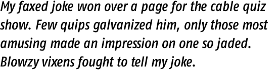 FF Fago OT Condensed Medium Italic