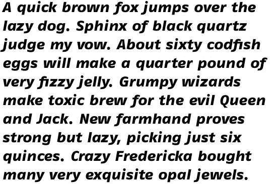 FF Fago OT Extended Extra Bold Italic