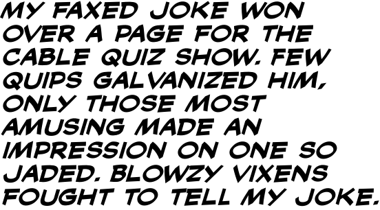 Cutthroat International Bold Italic OT