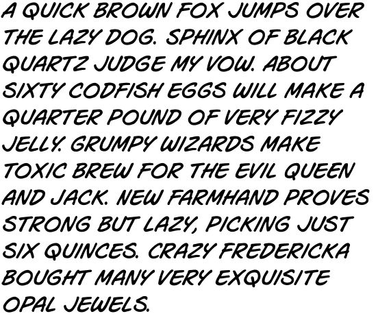 Joe Mad International Italic OT