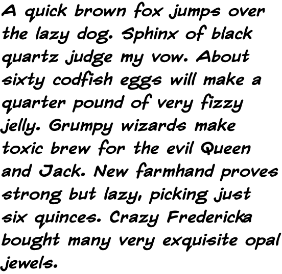 Hedge Backwards International Lower Bold Italic OT