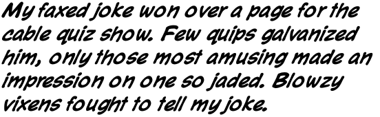 Face Front Bold Italic OT