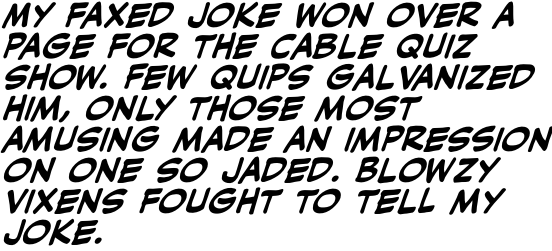 Hush Hush Bold Italic OT