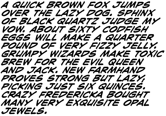 Joe Kubert International Bold Italic OT