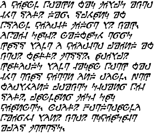Gobbledygook Bold Italic OT