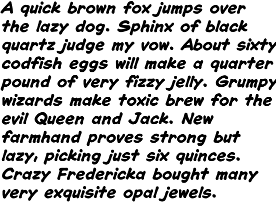Blah Blah Blah Bold Italic OT