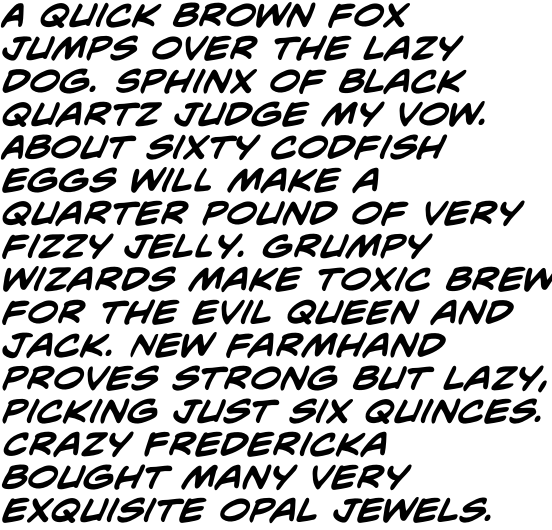 Mild Mannered Bold Italic OT