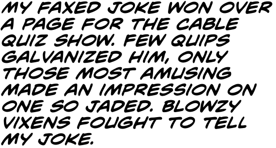 Mild Mannered Bold Italic OT