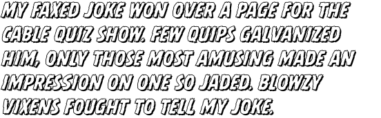 Battle Damaged Open Italic OT
