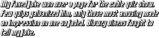 Hip Flask Bevel Open Italic OT