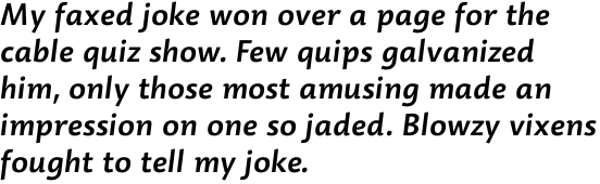 Dederon Sans Std Semibold Italic