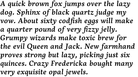 Dederon Serif Std Semibold Italic
