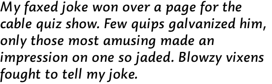 Dederon Sans Std Medium Italic