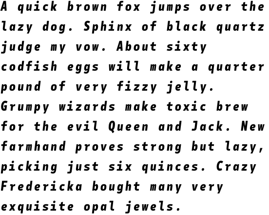 Botanika Mono Bold Italic