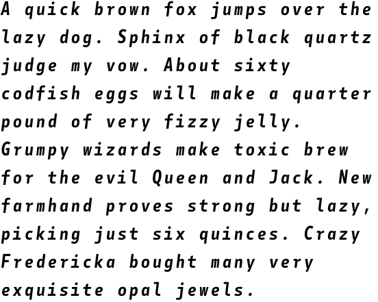 Botanika Mono Semibold Italic