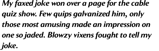 Clarice Bold Italic OT