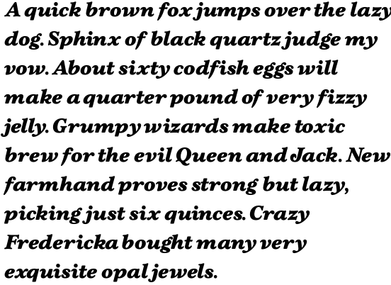 Gardenia Black Italic OT