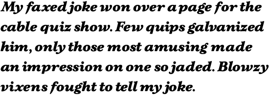 Gardenia Black Italic OT