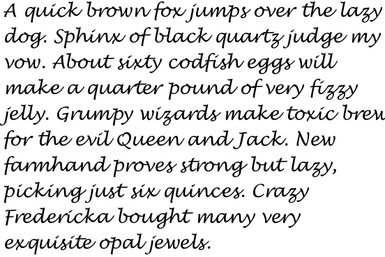 Lucida Handwriting Italic OT Std
