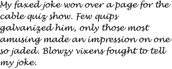 Lucida Handwriting Italic OT Std